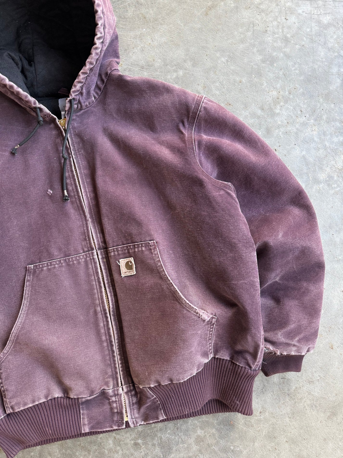 Vintage Purple Hooded Carhartt Jacket™