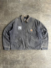 Vintage Charcoal Grey Yankees Detroit Carhartt Jacket